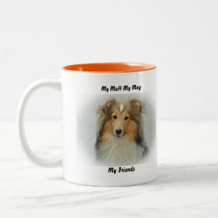 2 Couleurs Mon clébard ma tasse mes amis.