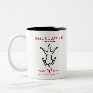 2 Couleurs Morts sur la tasse d'arrivée