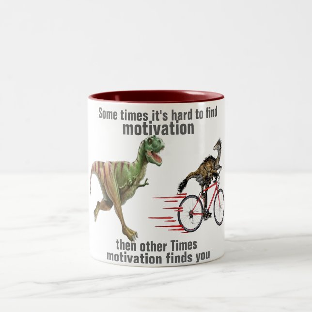 2 Couleurs motivation vous trouve drôle t-rex tasse design (Centre)