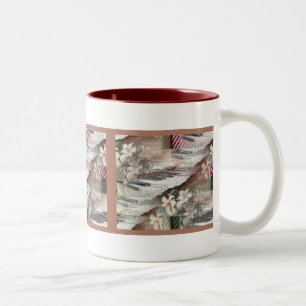 2 Couleurs Musique avec la tasse de fleurs