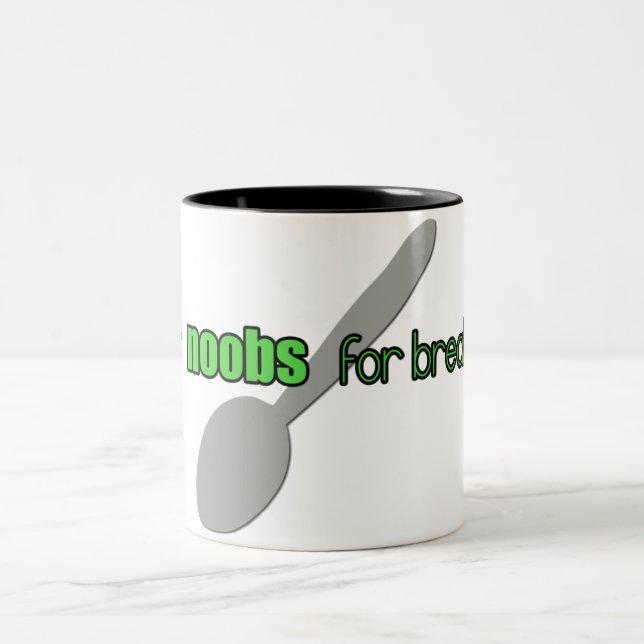 2 Couleurs N00bs pour la tasse de petit déjeuner (Centre)
