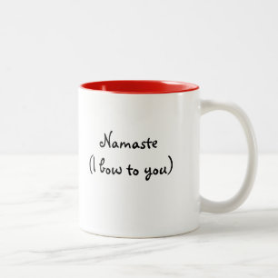 2 Couleurs Namaste (Je me prosterne devant toi) - Tasse