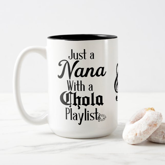 2 Couleurs Nana avec sa tasse de playlist de chola (Avec donut)