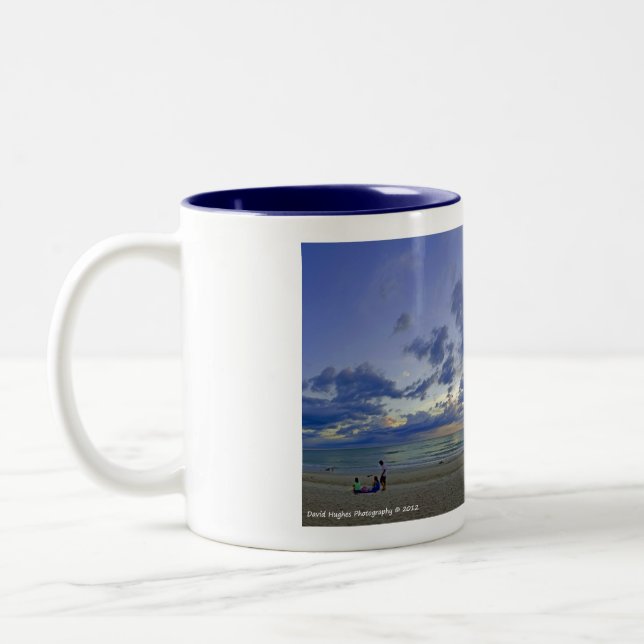 2 Couleurs Naples, tasse de café de plage de FL (Gauche)