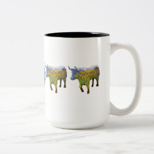 2 Couleurs "Narcisse" tasse de 15 onces