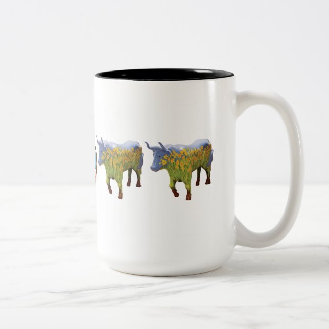 2 Couleurs "Narcisse" tasse de 15 onces (Droit)