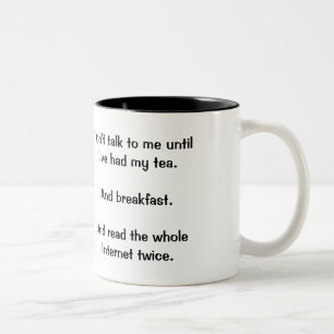 2 Couleurs "Ne me parlez pas" la tasse