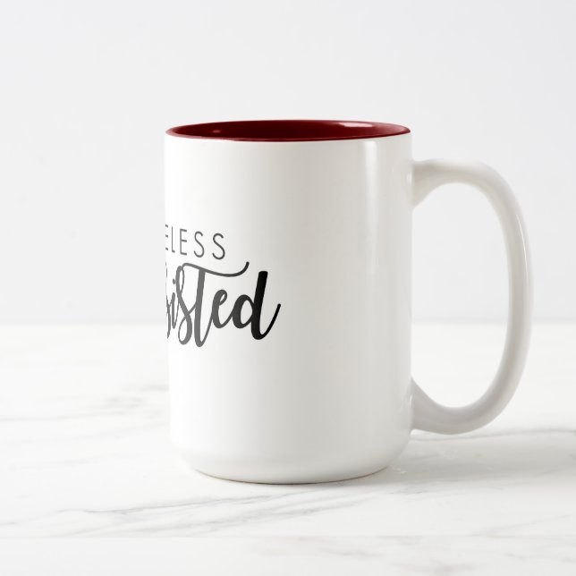 2 Couleurs Néanmoins elle a persisté tasse (Droit)