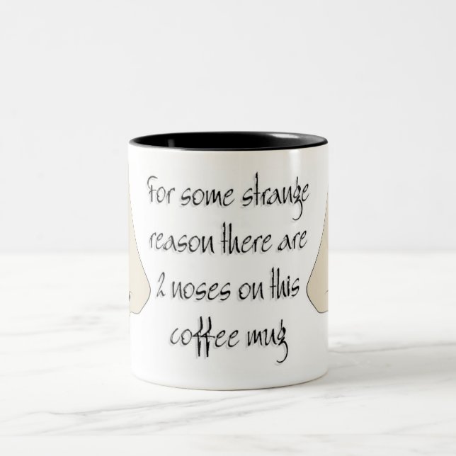 2 Couleurs Nez sur une tasse (Centre)