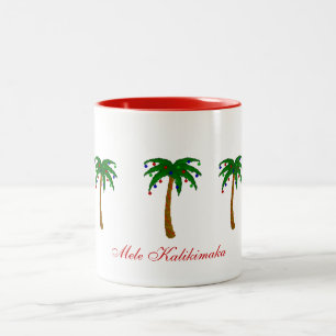 2 Couleurs Noël de tasse de café Joyeux/Mele Kalikimaka