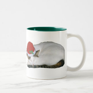 2 Couleurs Noël rêve la tasse de petit somme de chat
