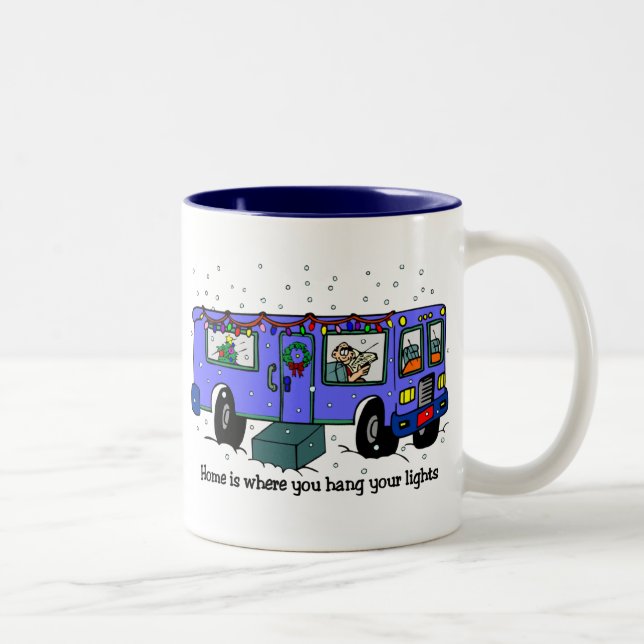 2 Couleurs Noël sur la tasse de route (Droit)