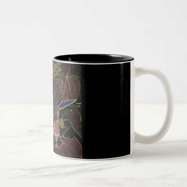 2 Couleurs Noir de tasse de Moonflower (Droit)