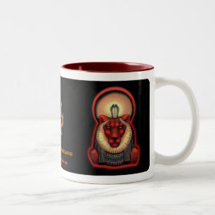 2 Couleurs Noir de tasse de Sekhmet, 11oz.