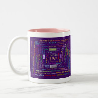 2 Couleurs noms de tasse de Dieu