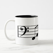 Notes ouvrières de musique de tasse de café de