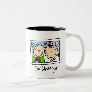 2 Couleurs Notre tasse de mariage