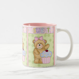 2 Couleurs Nourriture douce de tasse de petit gâteau