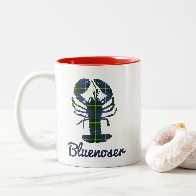 2 Couleurs Nouvelle-Écosse Café tasse de thé Homard Bluenoser (Avec donut)
