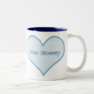 2 Couleurs Nouvelle tasse de maman, bleue