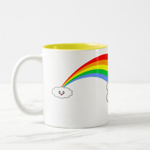 2 COULEURS NUAGE ARC-EN-CIEL KAWAII TASSE ADORABLE