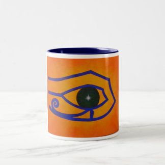 2 Couleurs Oeil égyptien de tasse de café de Ra
