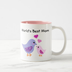 2 Couleurs Oiseau de la meilleure maman du monde et tasse