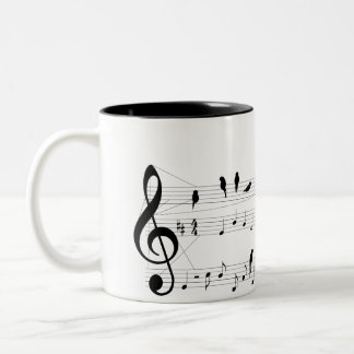 2 Couleurs Oiseau sur une tasse de score