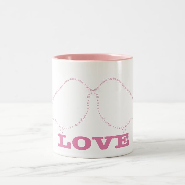 2 Couleurs Oiseaux de tasse d'amour (Centre)