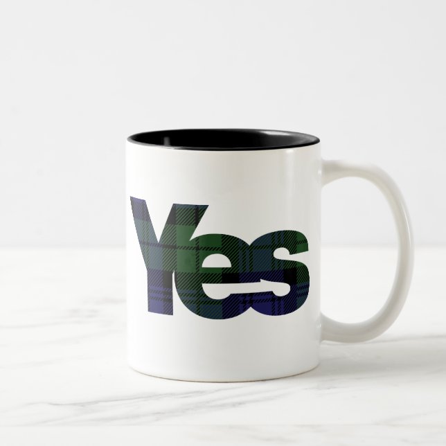 2 Couleurs Oui tasse écossaise de l'indépendance 2014 de (Droit)