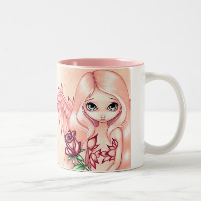 2 Couleurs "Pâlissez" la tasse rose (Droit)