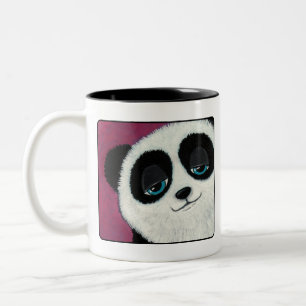 2 Couleurs Panda mignon sur la tasse rose