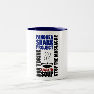 2 Couleurs Pangaea pour la tasse de soupe à aileron d'arrêt