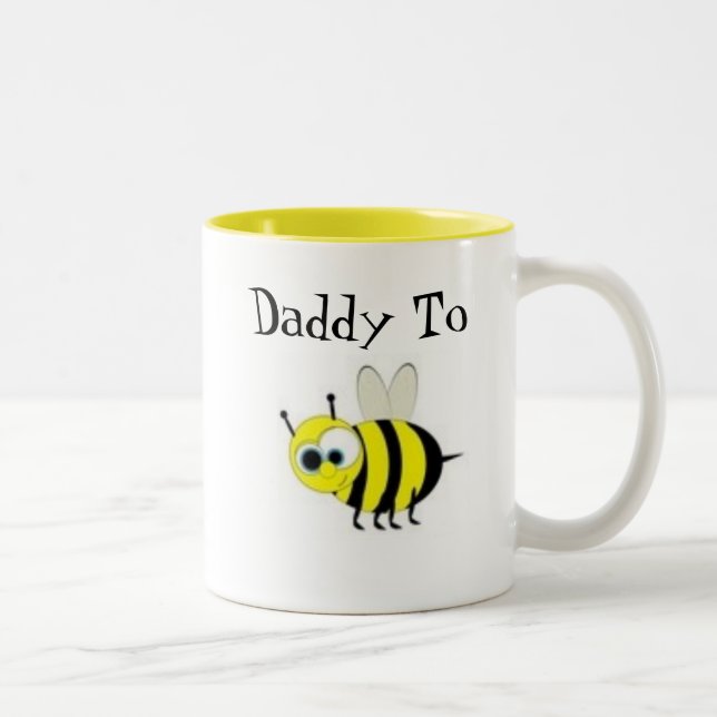 2 Couleurs Papa dans la tasse de café d'abeille (Droit)