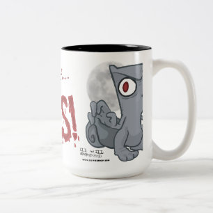 2 Couleurs Pas assez de tasse mousseuse de zombis
