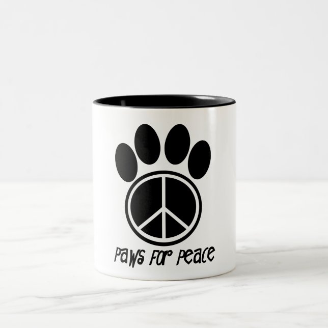 2 Couleurs Pattes pour la tasse de paix (Centre)