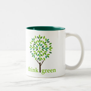 2 Couleurs Pensez la tasse verte