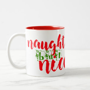 2 Couleurs père Noël coquine mais jolie tasse de décoration d