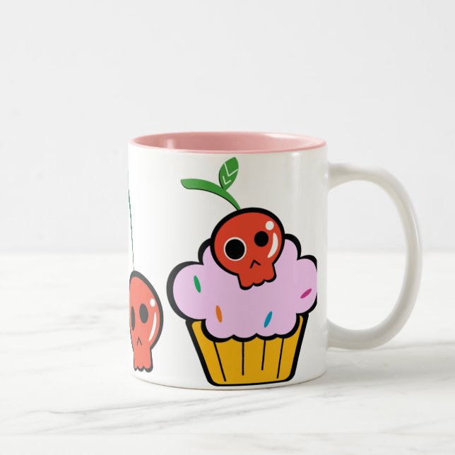 2 Couleurs Petit gâteau mauvais et tasse mauvaise de Cherrys (Droit)