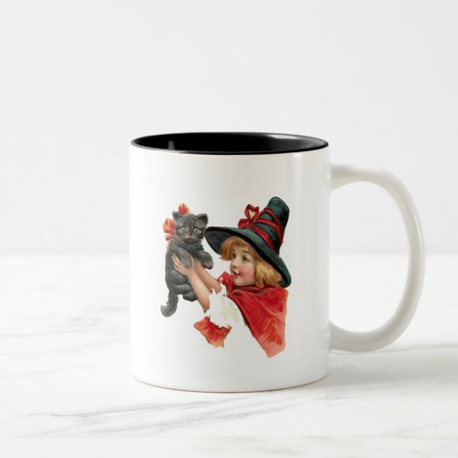 2 Couleurs Petite tasse de café douce de sorcière (Droit)