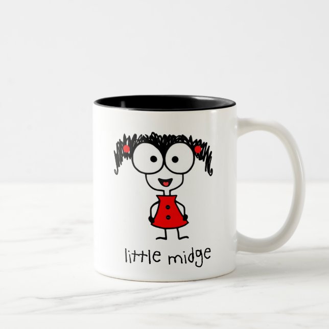 2 Couleurs Petite tasse de moucheron (Droit)