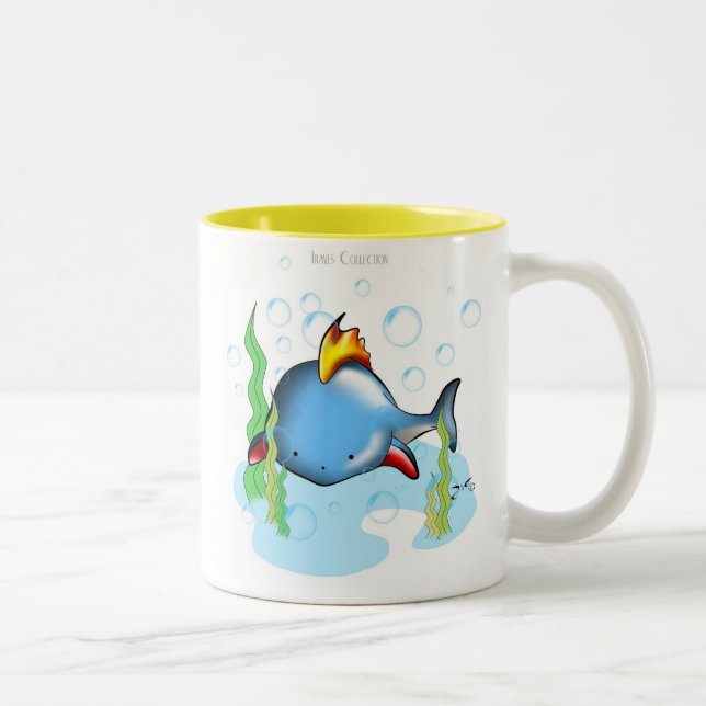 2 Couleurs Petite tasse de poissons (Droit)