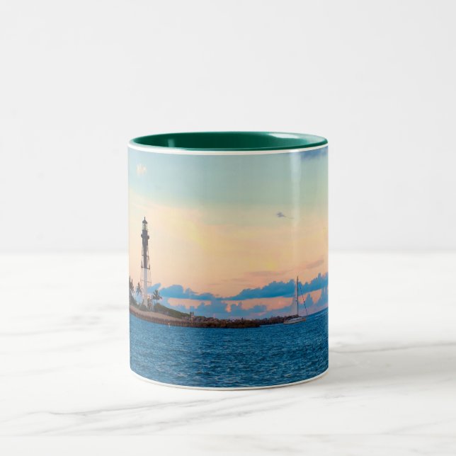 2 Couleurs Phare à la tasse de coucher du soleil (Centre)