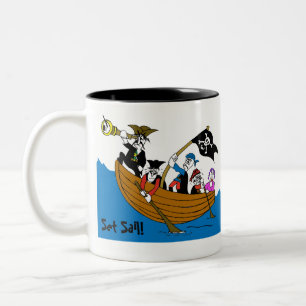 2 Couleurs Placez la voile ! Tasse de café