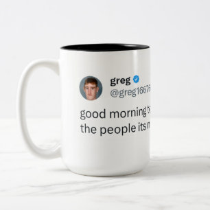 2 Couleurs plus grande tasse de greg