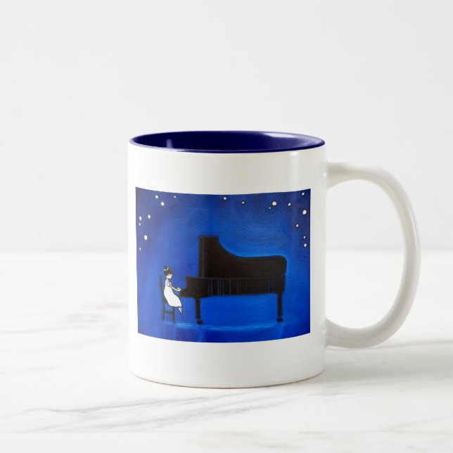 2 Couleurs Poches complètement d'amour - la tasse de moment (Droit)