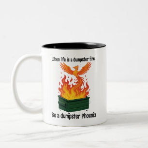 2 Couleurs Poubelle Phoenix tasse