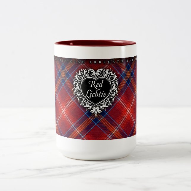 2 Couleurs POUR SA tasse rouge - Lichtie rouge - (Centre)