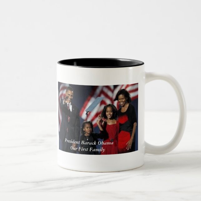2 Couleurs Première tasse de famille d'Obama (Droit)