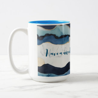 2 Couleurs Prenez une belle tasse d'impression de jour.
